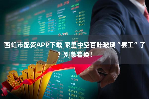 西虹市配资APP下载 家里中空百叶玻璃“罢工”了？别急着换！